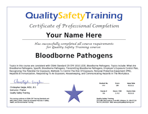 Sample Certificate